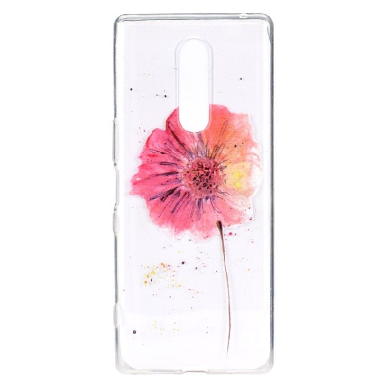 Skal OnePlus 7 Pro Transparent Vattenfärg Vallmo