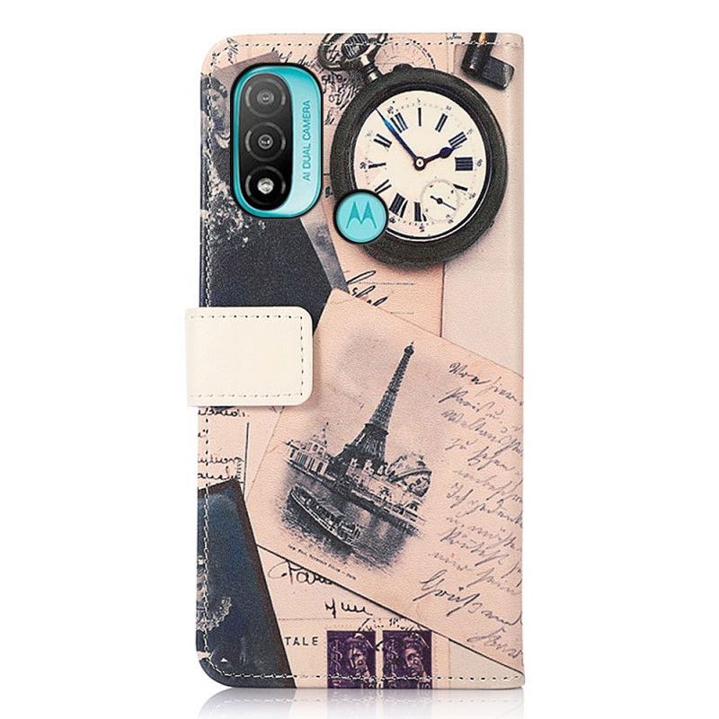 Fodral Moto E20 / E30 / E40 Poetens Eiffeltorn