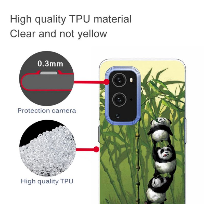 Skal för OnePlus 9 Pro Grön Hög Med Pandor