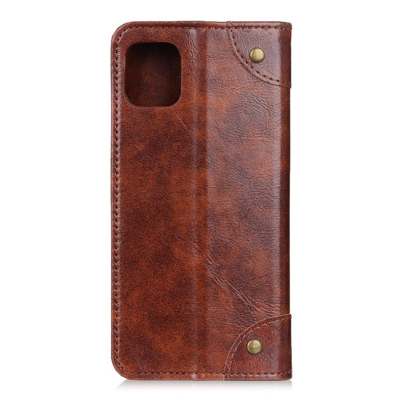 Folio-fodral Samsung Galaxy A41 Svart Vintage Nitversion