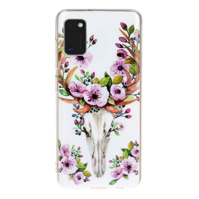 Skal Samsung Galaxy A41 Fluorescerande Blommande Älg