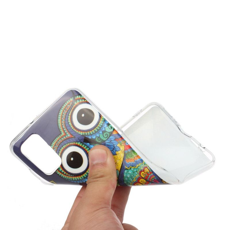 Skal Samsung Galaxy A41 Fluorescerande Mandalauggla