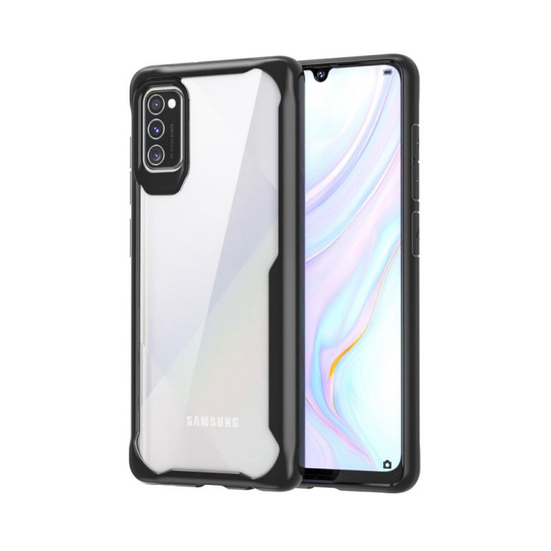 Skal Samsung Galaxy A41 Svart Hybrid Silikonfälg Design