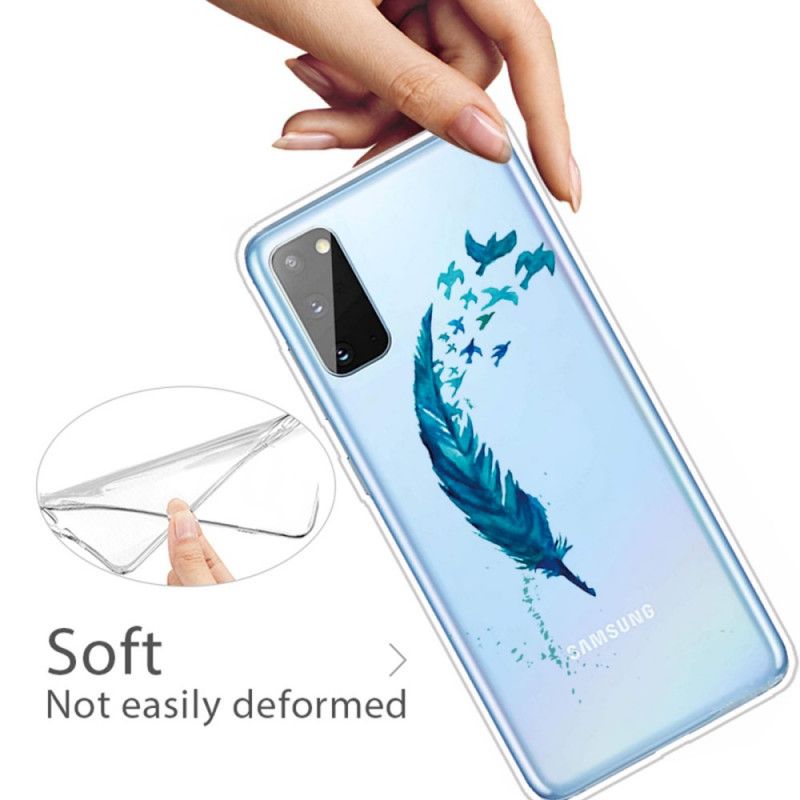 Skal Samsung Galaxy A41 Vacker Fjäder