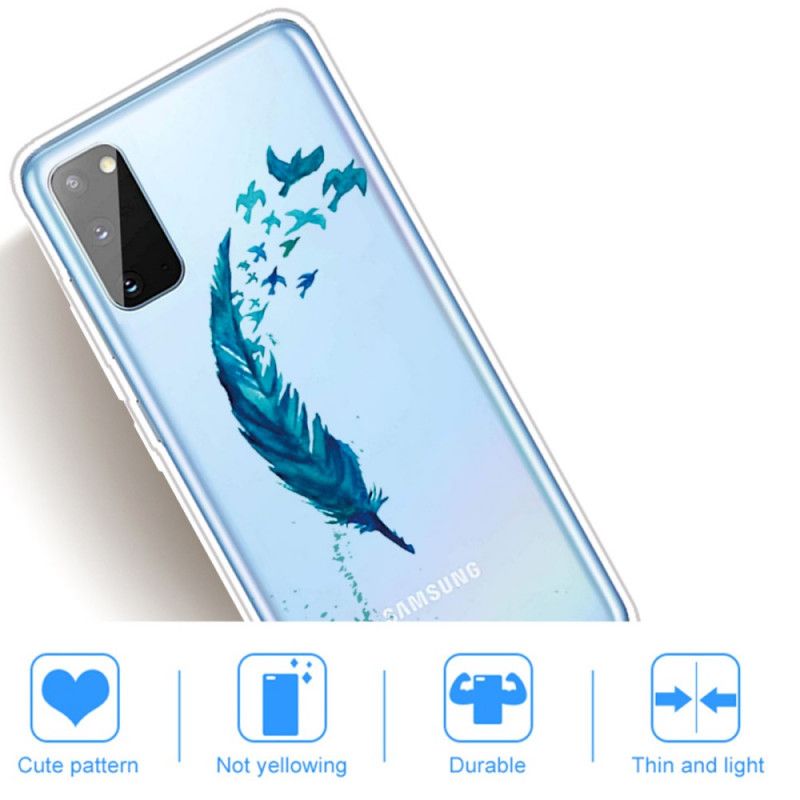 Skal Samsung Galaxy A41 Vacker Fjäder