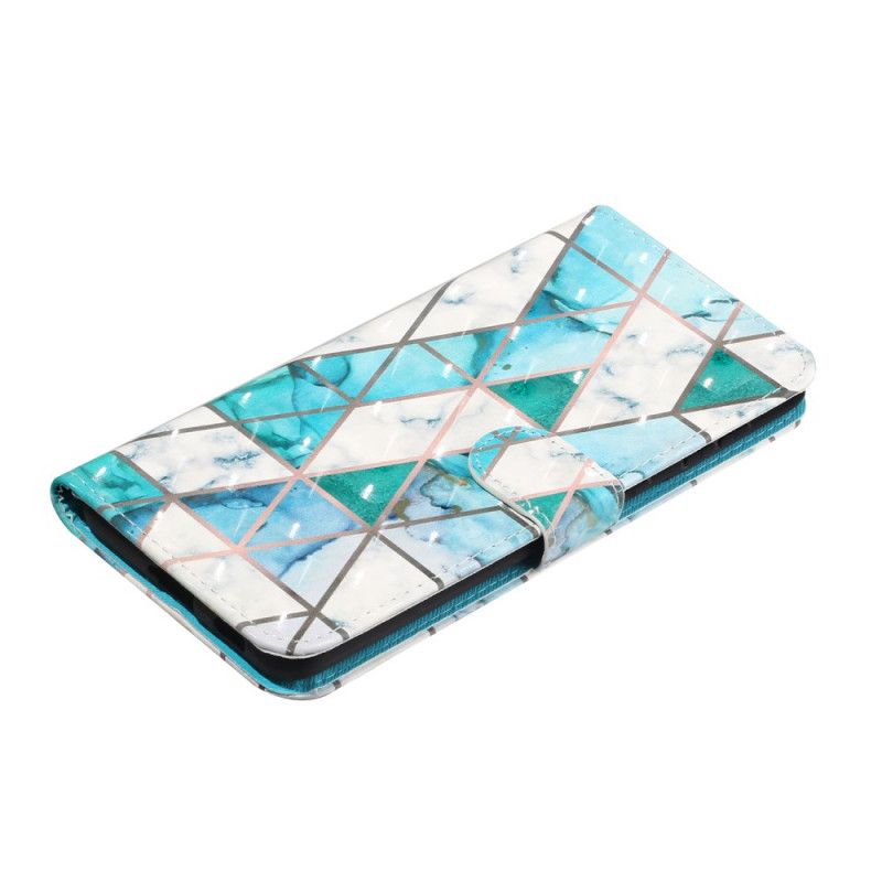 Fodral Samsung Galaxy S21 5G Marmorljusfläckar Med Remsa