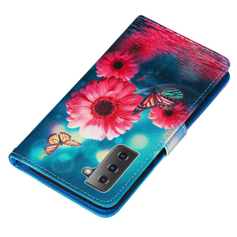 Fodral Samsung Galaxy S21 5G Svart Varför Inte Fjärilar?