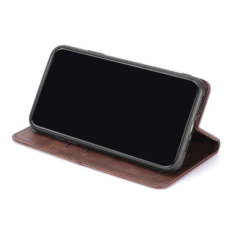 Folio-fodral för Samsung Galaxy S21 5G Svart Couture Läderstil