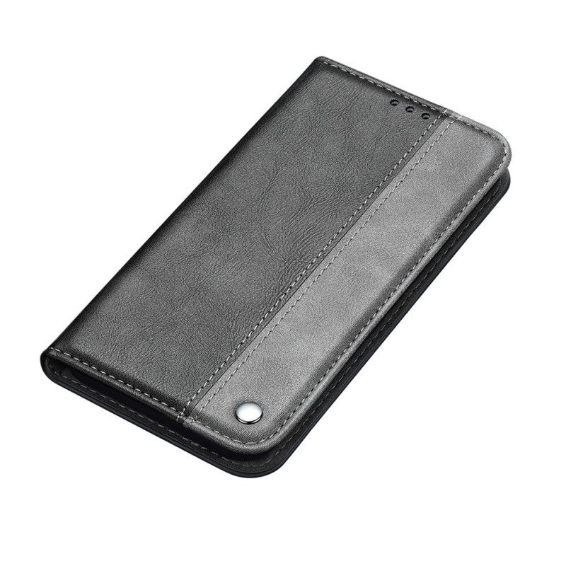 Folio-fodral Samsung Galaxy S21 5G Svart Tvåfärgat Lädereffekt