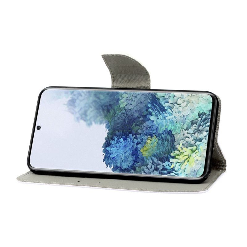 Läderfodral Samsung Galaxy S21 5G Mobilskal Stringtros