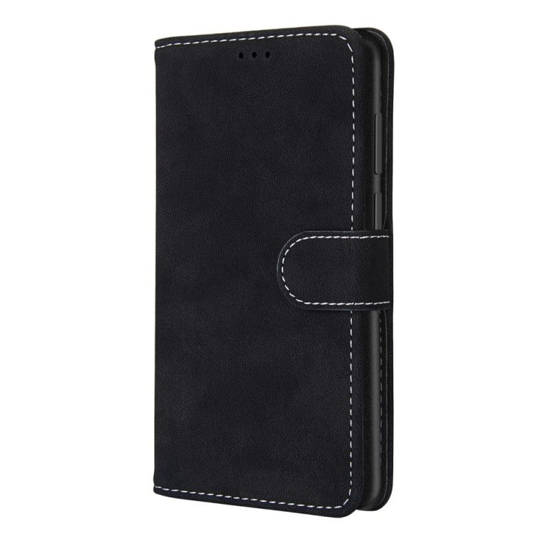Läderfodral Samsung Galaxy S21 5G Svart Mobilskal Vintage Nya Färger Konstläder