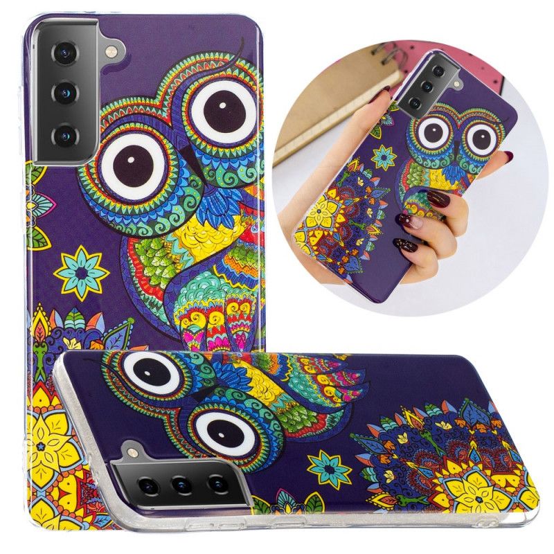 Skal Samsung Galaxy S21 5G Fluorescerande Mandalauggla