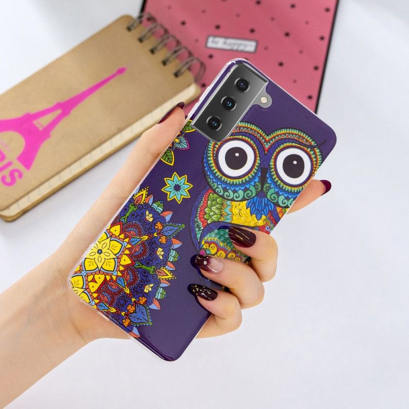 Skal Samsung Galaxy S21 5G Fluorescerande Mandalauggla