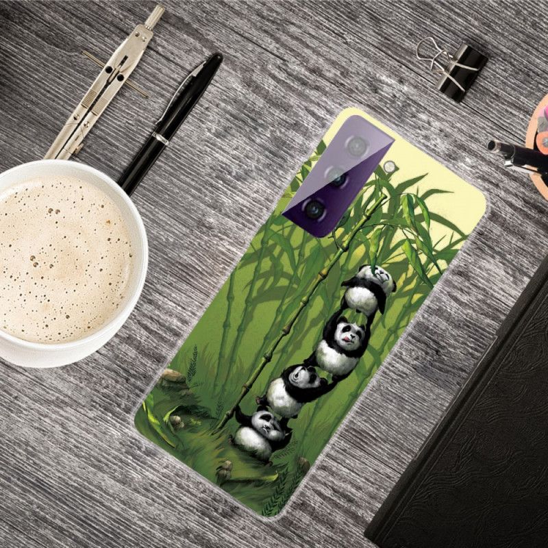 Skal Samsung Galaxy S21 5G Grön Hög Med Pandor