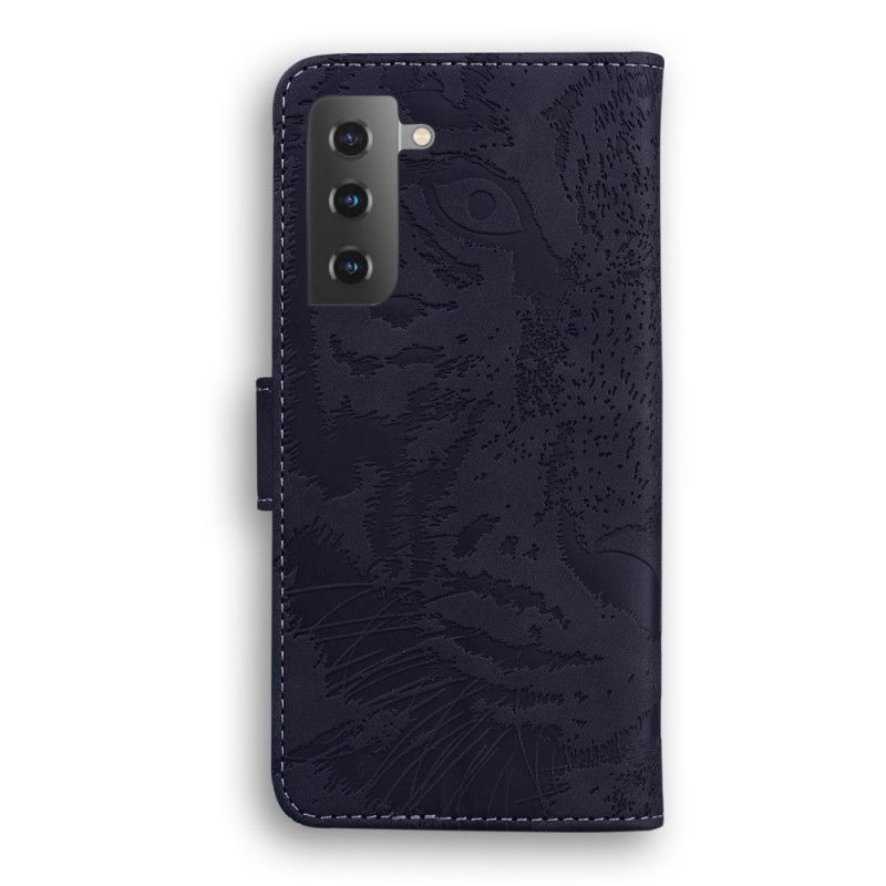 Skyddsfodral Samsung Galaxy S21 5G Svart Tiger Ansiktstryck