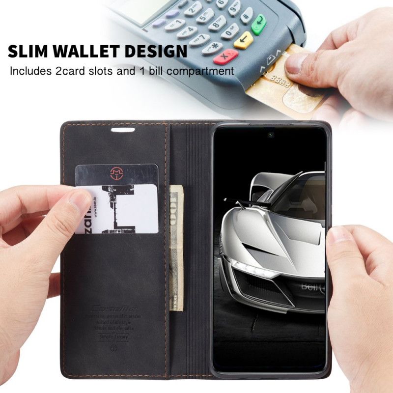 Folio-fodral Xiaomi Redmi Note 9S / Note 9 Pro Svart Mobilskal Läderfodral