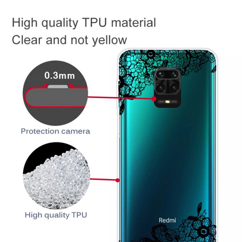 Skal för Xiaomi Redmi Note 9S / Note 9 Pro Fin Spets