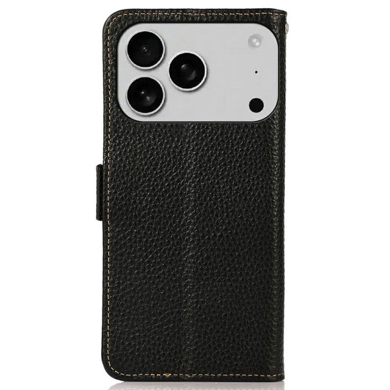 Fodral iPhone 17 Pro Khazneh Texturerat Läder Med Rfid-skydd