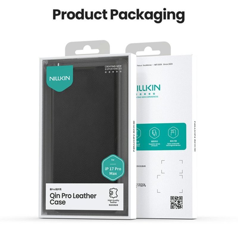 Folio-fodral iPhone 17 Pro Qin Pro-serien Nillkin