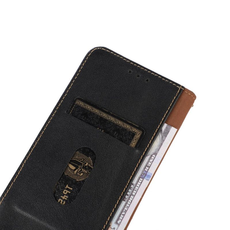 Folio-fodral iPhone 17 Pro Telefonfodral Khazneh Premiumläder