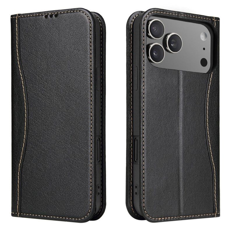 Folio-fodral iPhone 17 Pro Telefonfodral Premium Läderdesign
