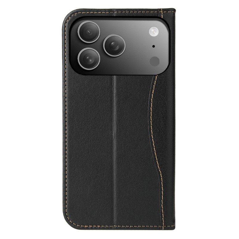 Folio-fodral iPhone 17 Pro Telefonfodral Premium Läderdesign