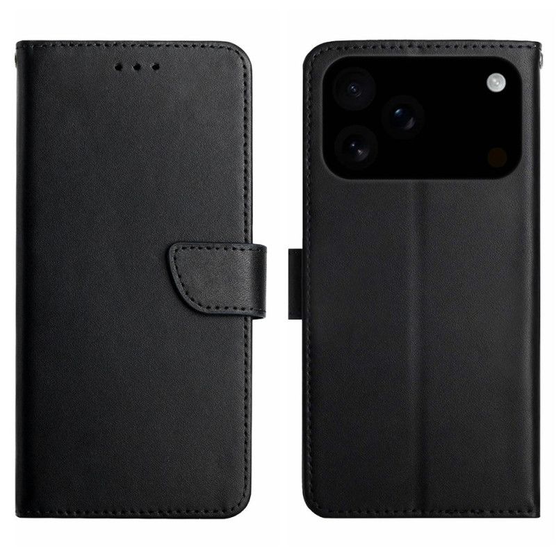 Läderfodral iPhone 17 Pro Telefonfodral Premiumläder