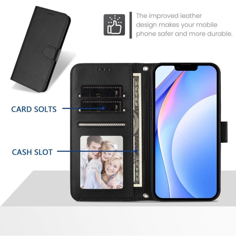 Läderfodral iPhone 17 Pro Telefonfodral Rfid-skydd