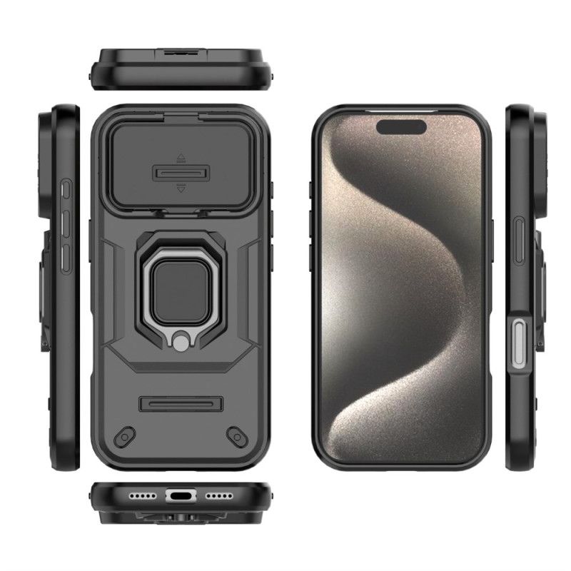 Skal För iPhone 17 Pro Ringfodral Med Linsskydd