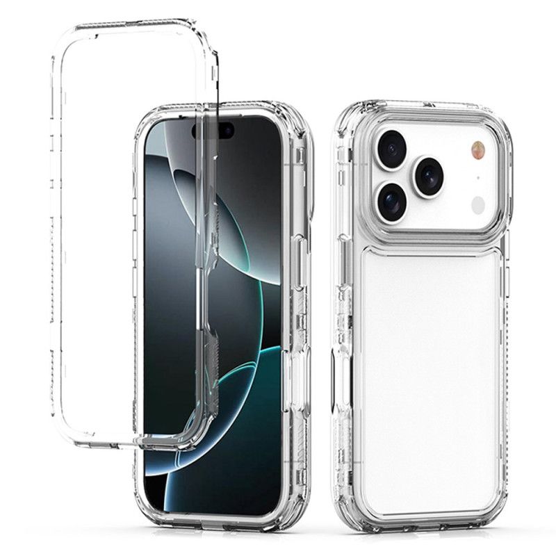 Skal För iPhone 17 Pro Transparent Tre-i-ett