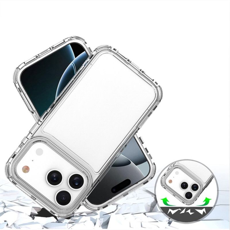 Skal För iPhone 17 Pro Transparent Tre-i-ett
