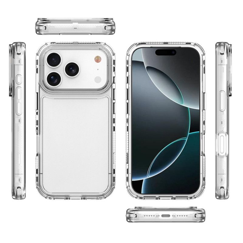 Skal För iPhone 17 Pro Transparent Tre-i-ett