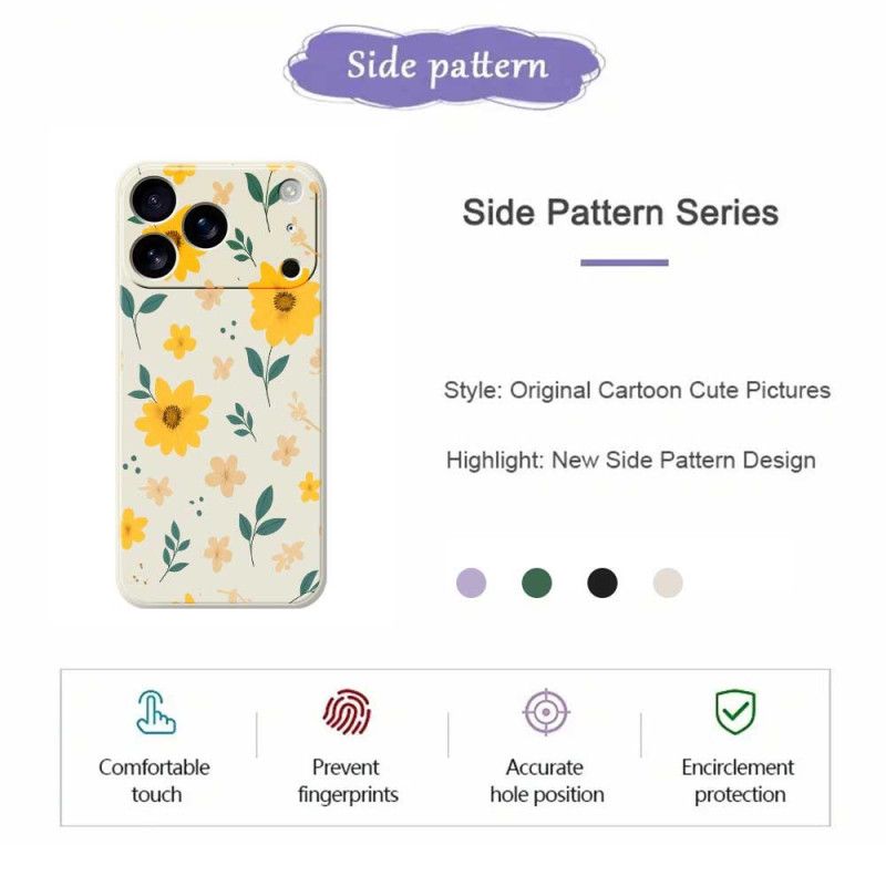 Skal iPhone 17 Pro Flytande Silikonprästkragar