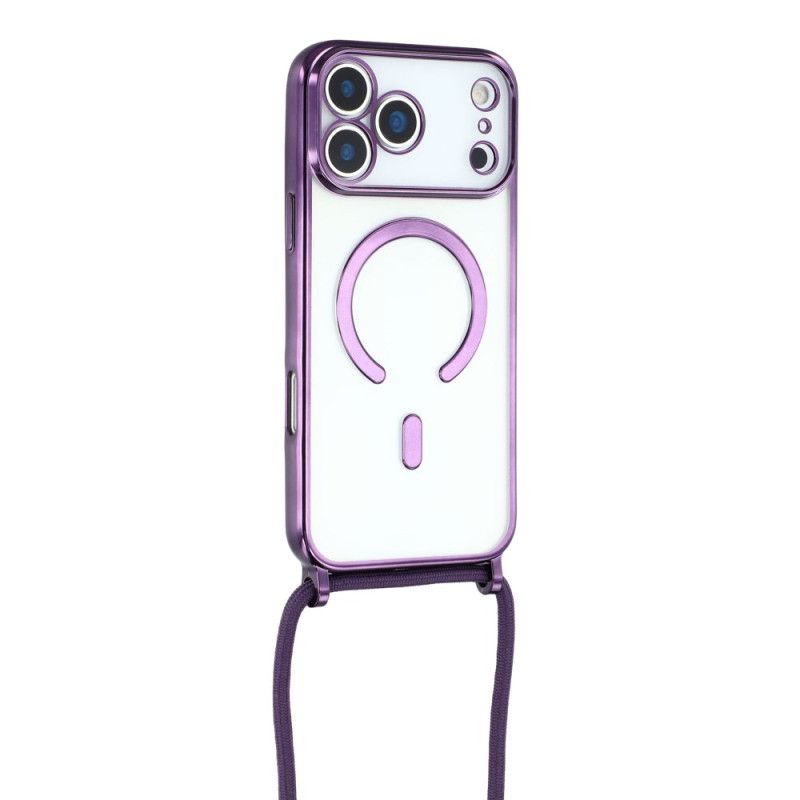 Skal iPhone 17 Pro Magsafe-kompatibel Genomskinlig Sladd