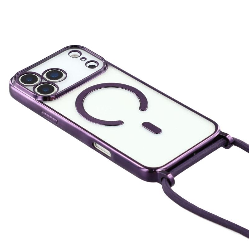 Skal iPhone 17 Pro Magsafe-kompatibel Genomskinlig Sladd
