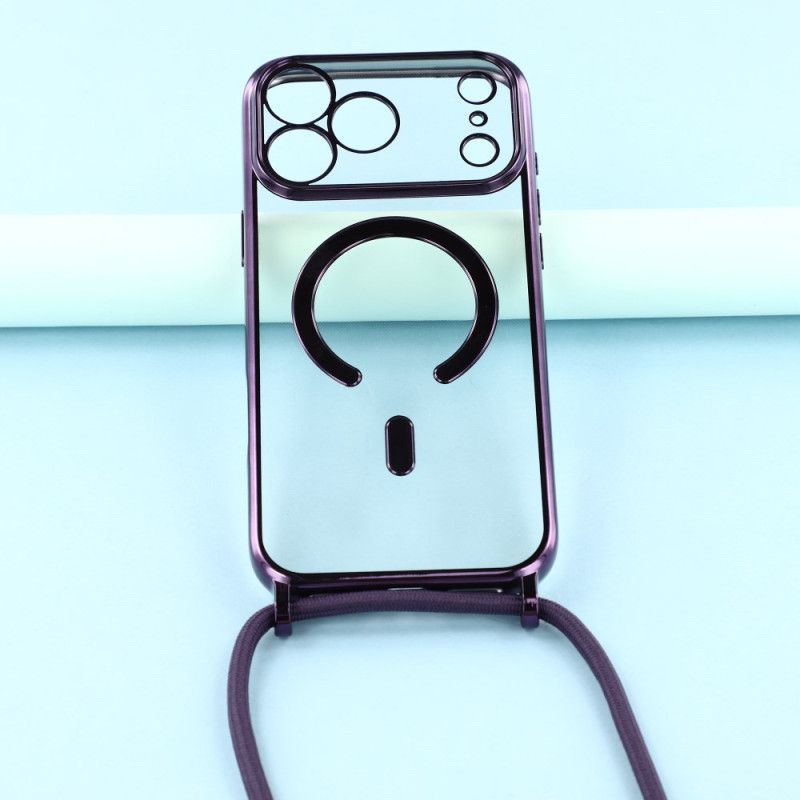 Skal iPhone 17 Pro Magsafe-kompatibel Genomskinlig Sladd