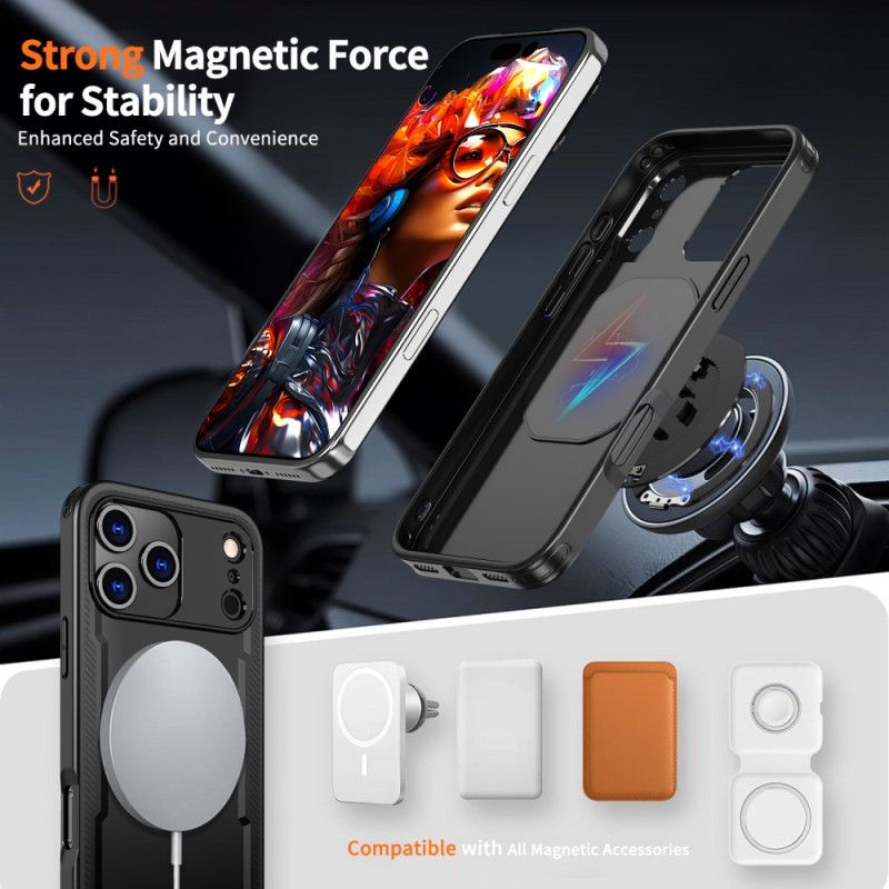 Skal iPhone 17 Pro Magsafe Rugged-kompatibel Med Ringfäste