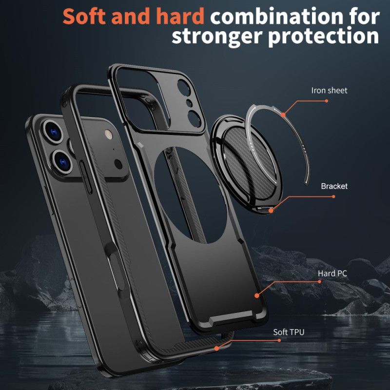 Skal iPhone 17 Pro Magsafe Rugged-kompatibel Med Ringfäste