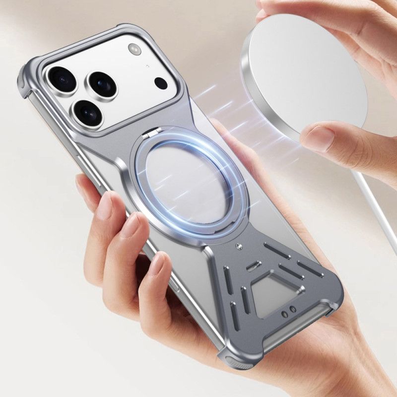 Skal iPhone 17 Pro Magsafe-stötfångare Med Roterande Stativ