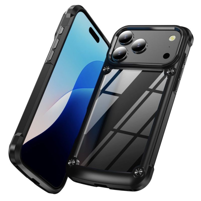 Skal iPhone 17 Pro Telefonfodral Hybrid Transparent