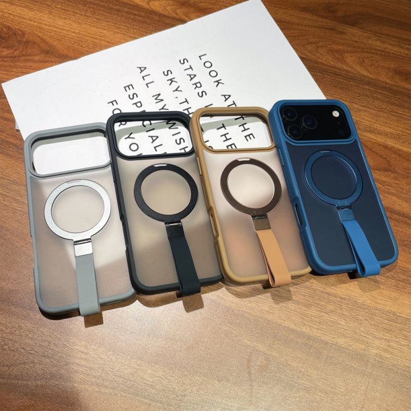 Skal iPhone 17 Pro Telefonfodral Integrerad Hållare För Rem Och Ring