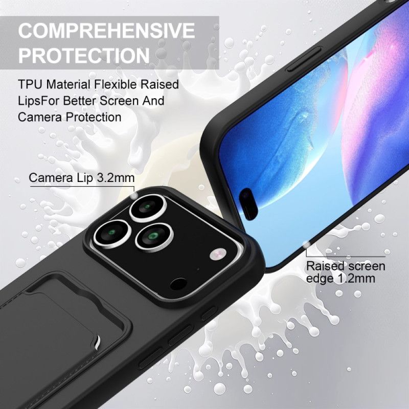 Skal iPhone 17 Pro Telefonfodral Korthållare Med Sladd