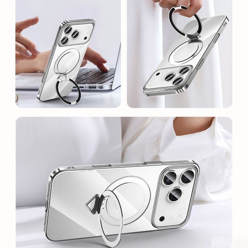 Skal iPhone 17 Pro Telefonfodral Magsafe-kompatibelt Vikbart Stativ