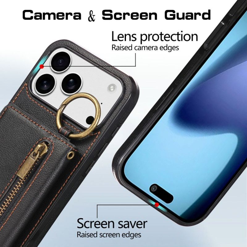 Skal iPhone 17 Pro Telefonfodral Plånbok Med Axelrem