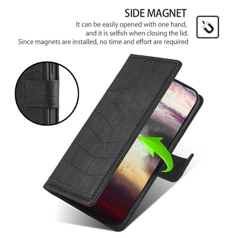 Fodral För Xiaomi Redmi Note 14 Pro 4g Krokodilstil