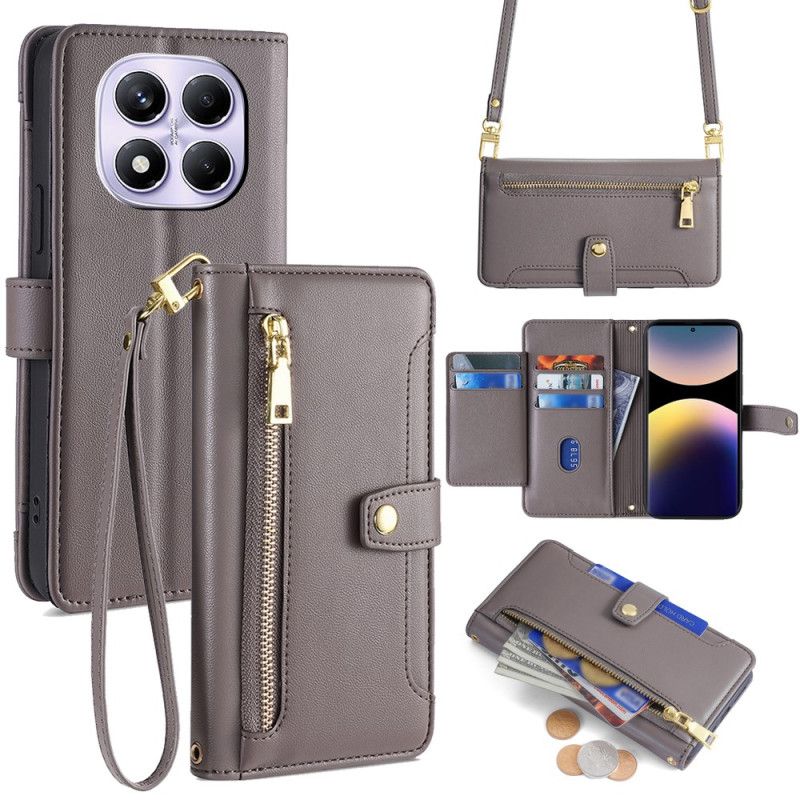 Fodral Xiaomi Redmi Note 14 Pro 4g Axel- Och Crossbody-plånbok