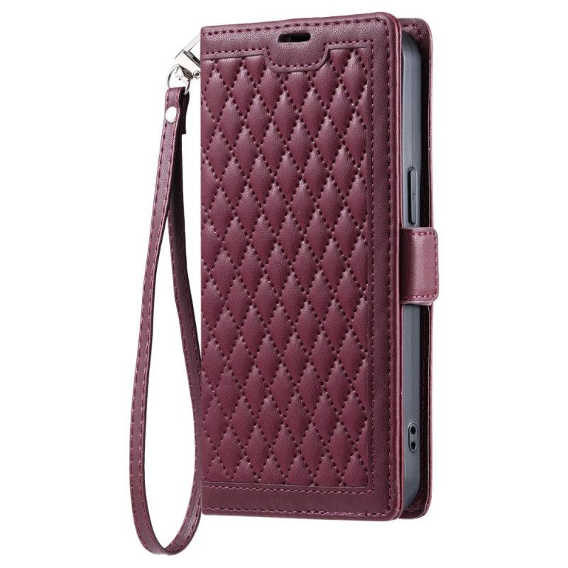 Fodral Xiaomi Redmi Note 14 Pro 4g Quiltad Med Rem