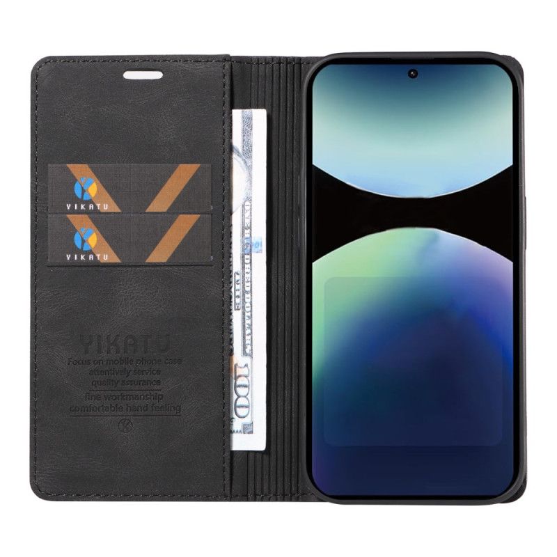 Folio-fodral Xiaomi Redmi Note 14 Pro 4g Telefonfodral Mockaeffekt Ykatu