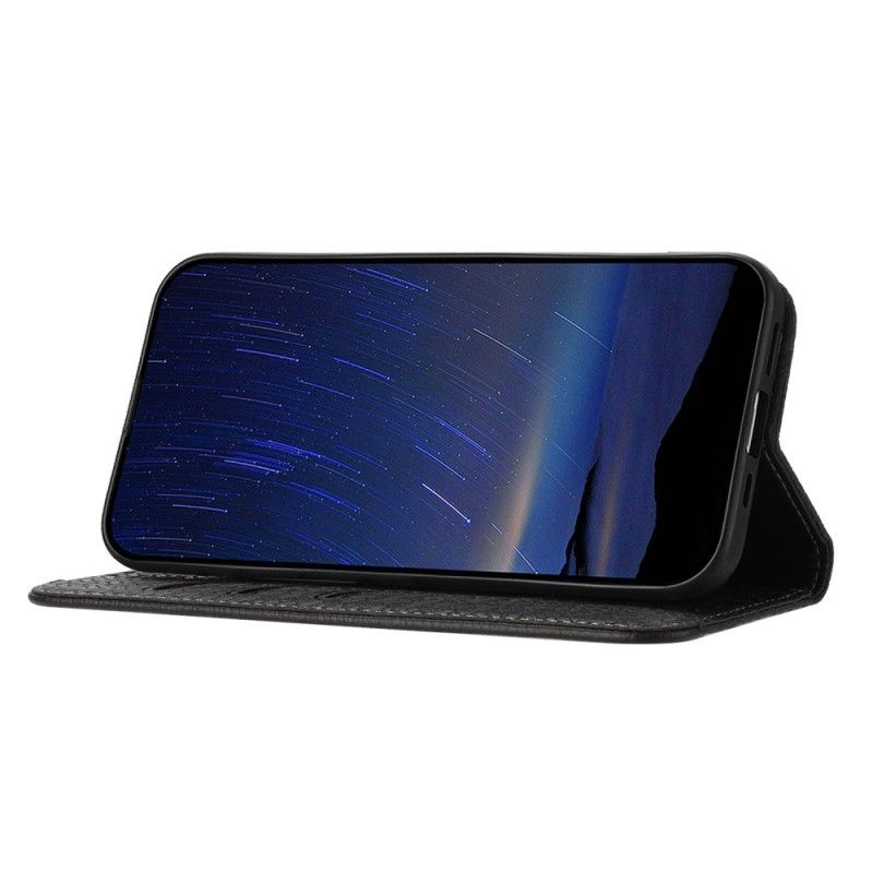 Läderfodral Xiaomi Redmi Note 14 Pro 4g Telefonfodral Vävd Textur Med Rem