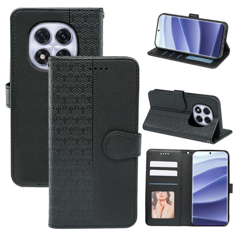 Läderskal Fodral Xiaomi Redmi Note 14 Pro 4g Kuberkant Och Rem